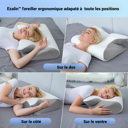Oreiller Cervical EZALIN™-Le Secret d’un Sommeil Sans Douleur