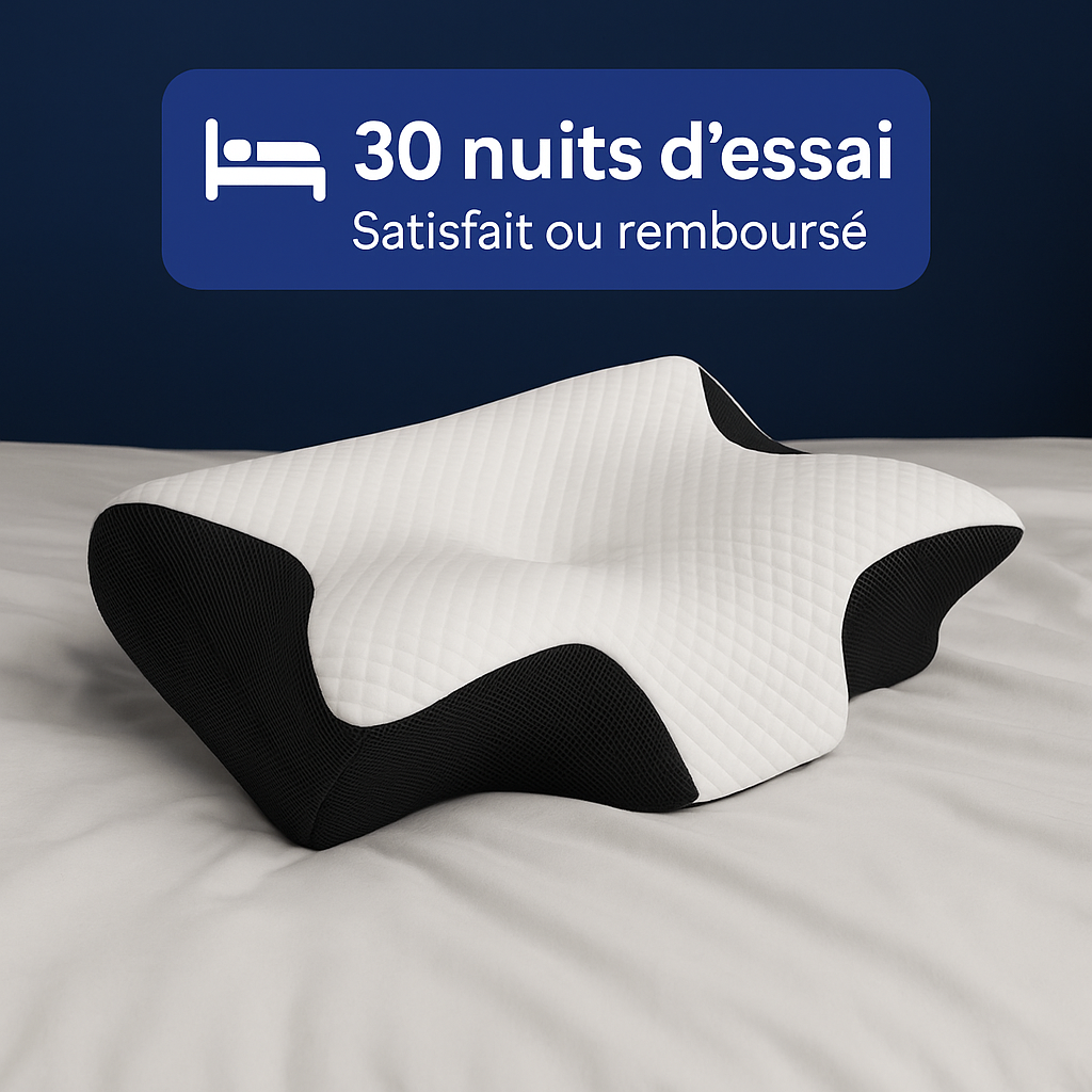 Oreiller Cervical EZALIN™-Le Secret d’un Sommeil Sans Douleur